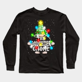 Daughter Gnome Christmas Matching Family Shirt Long Sleeve T-Shirt